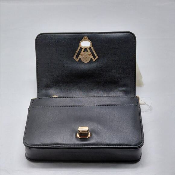 Valentino Orlandi Designer Black Diamond Quilted Crossbody Small Shoulder Bag - Picture 9 of 15